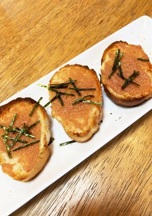 手軽に明太フランスパン-レシピのメイン写真