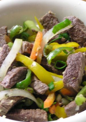牛肉と野菜のシンプル簡単炒め★。+*-レシピのメイン写真