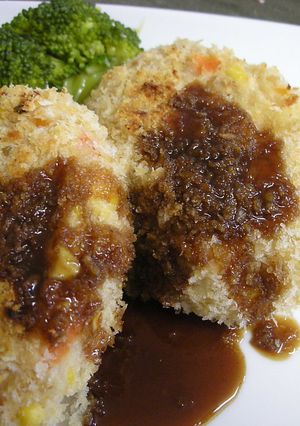 肉じゃがの残りで♪ヘルシーコロッケ-レシピのメイン写真