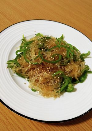 あと一品に！肉なし春雨ピーマン-レシピのメイン写真