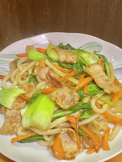 梅干で焼きうどん-レシピのメイン写真