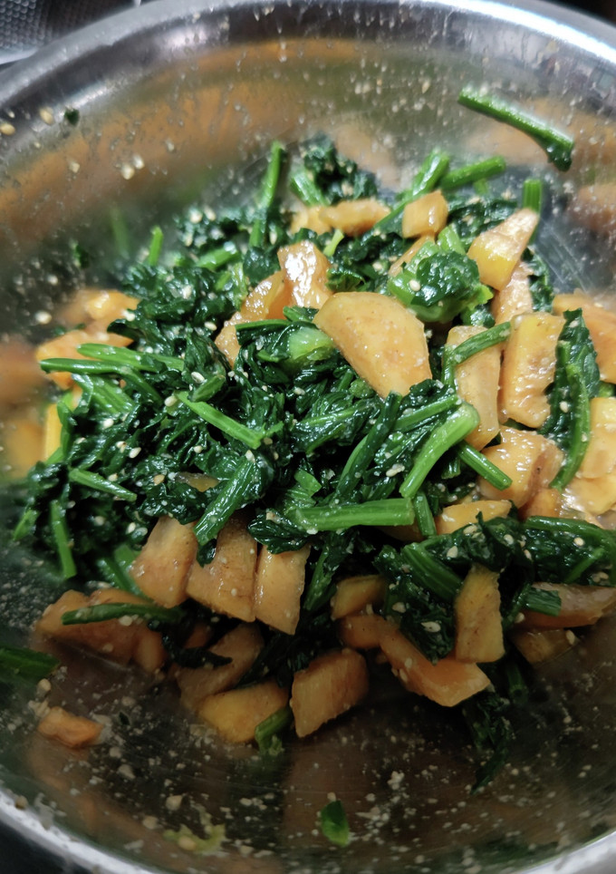 柿とほうれん草の胡麻和え-レシピのメイン写真