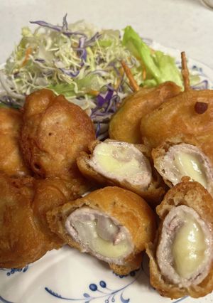 【茶色いおかず】豚肉のニンニクチーズ巻き-レシピのメイン写真