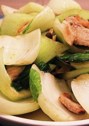 青梗菜と豚肉の創味シャンタン中華炒め-レシピのメイン写真