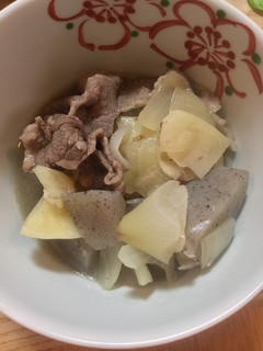 すきやき用牛肉とじゃがいもごぼうのだし煮-レシピのメイン写真