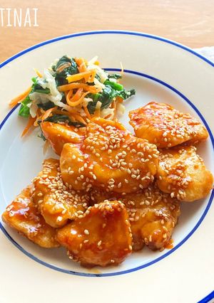 *鶏胸肉の甘辛コチュジャン焼き*-レシピのメイン写真