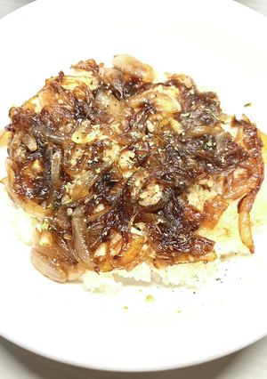 節約フライドオニオン丼-レシピのメイン写真