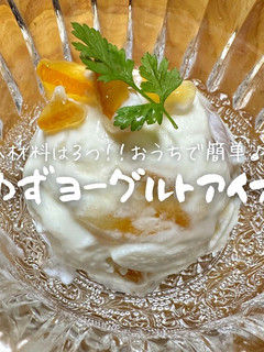ゆずヨーグルトアイス-レシピのメイン写真