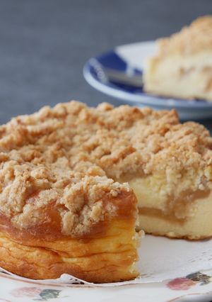 土台不要。米粉クランブルチーズケーキ-レシピのメイン写真