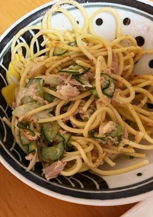 ツナときゅうり玉ねぎのサラスパ-レシピのメイン写真