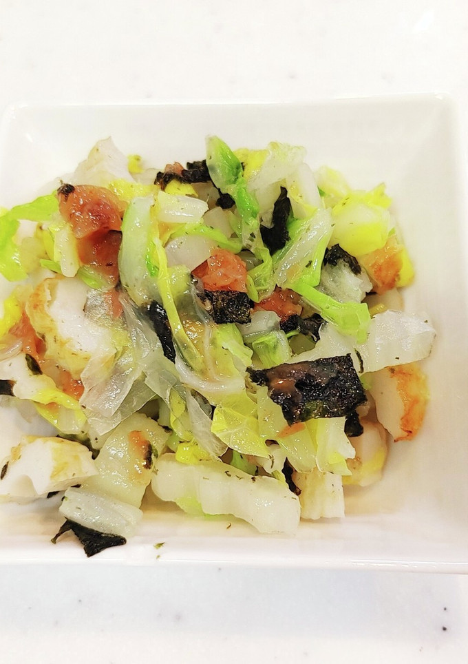 白菜とちくわの梅肉和え-レシピのメイン写真