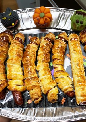ハロウィン　ミイラ男-レシピのメイン写真