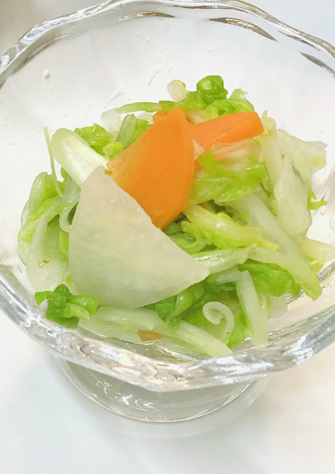 簡単！白菜と大根と人参の即席漬け-レシピのメイン写真