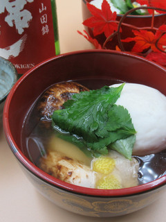 松茸の雑煮風煮物-レシピのメイン写真