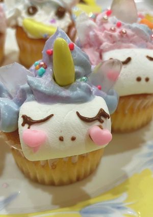 ユニコーンカップケーキ（デコレーション）-レシピのメイン写真