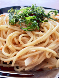 鮭フレークの柚子胡椒パスタ(超簡単)-レシピのメイン写真