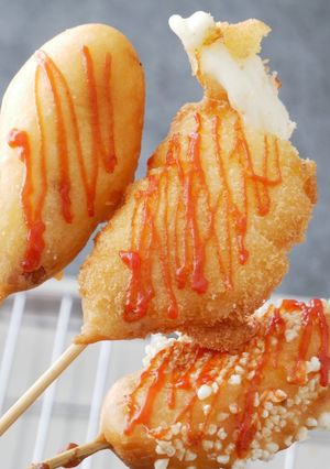 カリもちのび~る。米粉のチーズハットグ-レシピのメイン写真