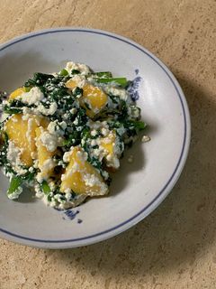 *柿と青菜の白和え*-レシピのメイン写真