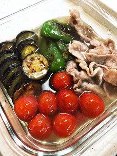 超簡単!焼き野菜と豚肉の南蛮漬け-レシピのメイン写真