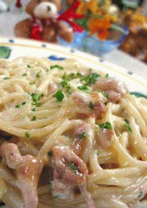 ◆激ウマ！イカの塩辛のクリームパスタ◆-レシピのメイン写真
