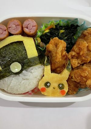 キャラ弁　ポケモン　ハイパーボール　-レシピのメイン写真