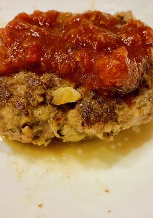 粗挽き肉でがっつりハンバーグ-レシピのメイン写真
