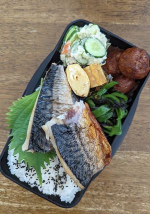 サバの塩焼き男子弁当♪-レシピのメイン写真