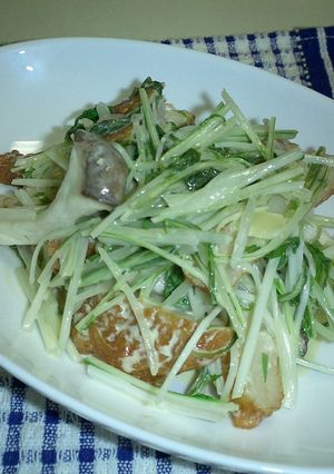 水菜とさつま揚げのマヨネーズ炒め-レシピのメイン写真