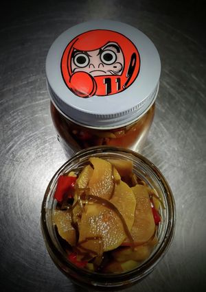 ハヤトウリの辛子醤油漬け❨@≧↺≦@)❩-レシピのメイン写真