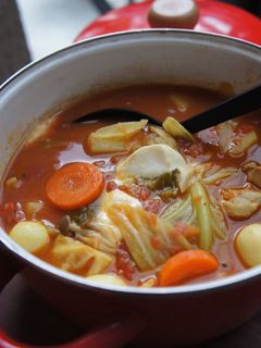 スープ風*トマトカレー鍋-レシピのメイン写真