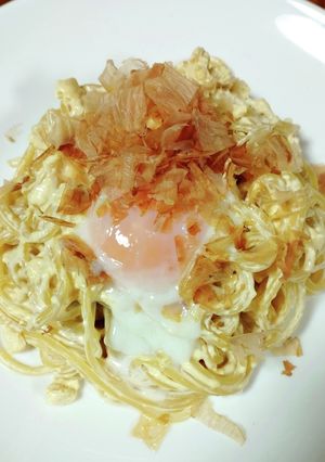 めちゃくちゃ簡単　和風カルボナーラ-レシピのメイン写真