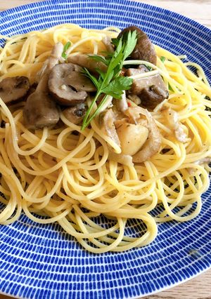 【コストコ】シーフードアヒージョパスタ-レシピのメイン写真