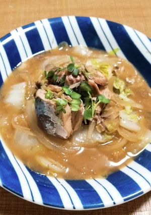 ☆簡単さっぱりサバ缶麺つゆ煮☆-レシピのメイン写真