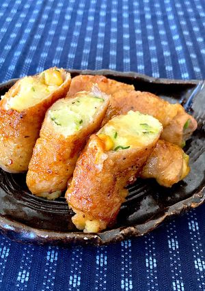【リメイク】お酒にも★ポテサラの肉巻き-レシピのメイン写真
