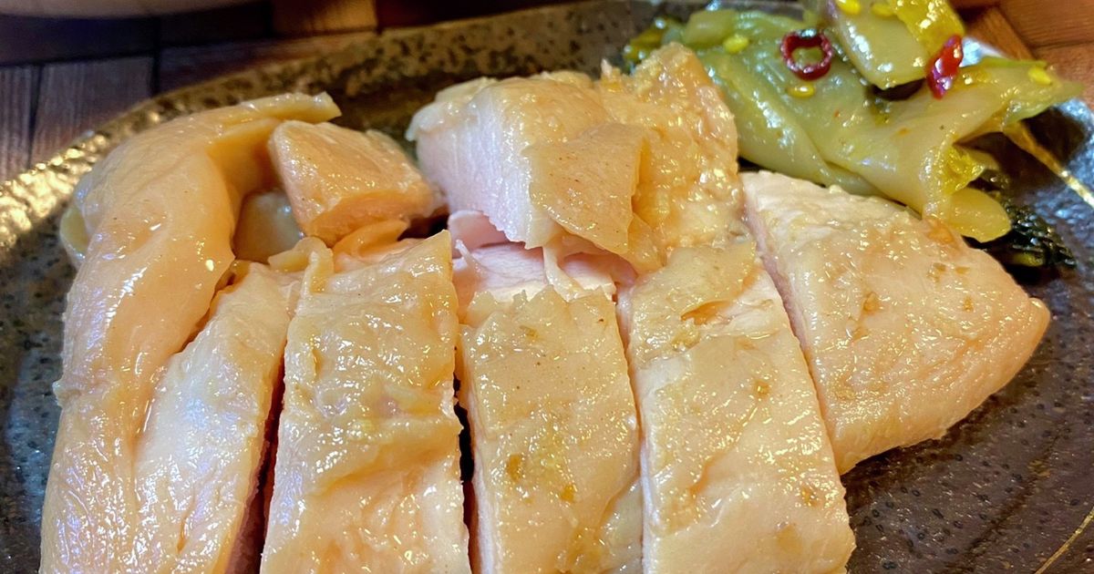 クックパッド 鶏胸肉サラダチキン☆和風生姜味 低温調理 by やっちゃん☆6757