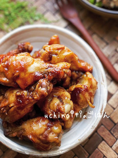 蒸し焼きで時短♪♪手羽元の生姜焼き-レシピのメイン写真