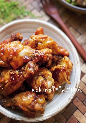 蒸し焼きで時短♪♪手羽元の生姜焼き-レシピのメイン写真