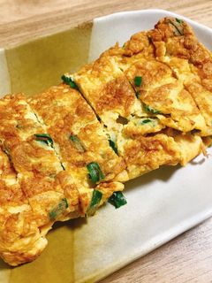 ニラ卵焼き-レシピのメイン写真