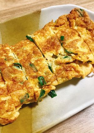 ニラ卵焼き-レシピのメイン写真