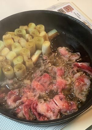 魯山人風？ネギを美味しく食べるすき焼き-レシピのメイン写真