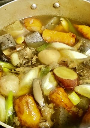 牛すじ肉で芋煮風♡-レシピのメイン写真