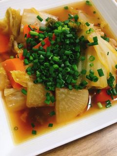 鶏肉と白菜・根菜の柚子胡椒の煮物-レシピのメイン写真