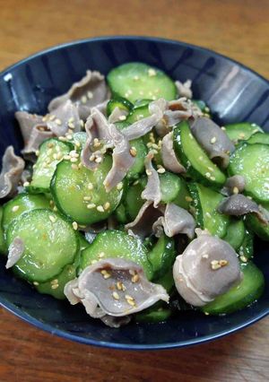 砂ずりと胡瓜の酢の物-レシピのメイン写真