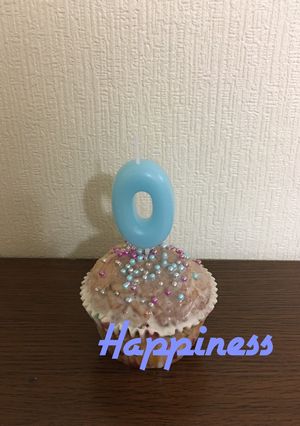 マフィンでBirthday cake-レシピのメイン写真
