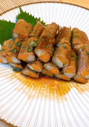 甘辛大葉だれで♪根菜の牛肉巻き-レシピのメイン写真