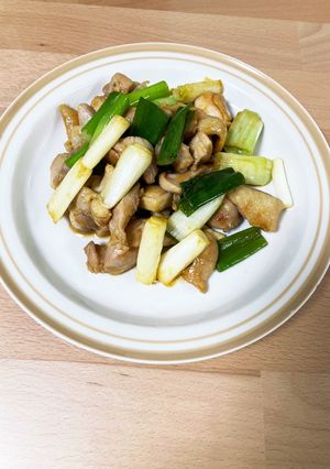 鶏肉とネギのカレー粉炒め-レシピのメイン写真