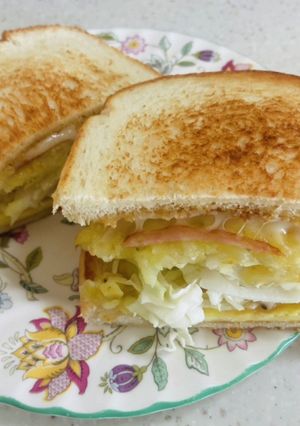 韓国の野菜トースト-レシピのメイン写真
