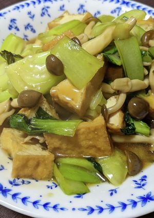 チンゲン菜と厚揚げのあんかけ煮-レシピのメイン写真