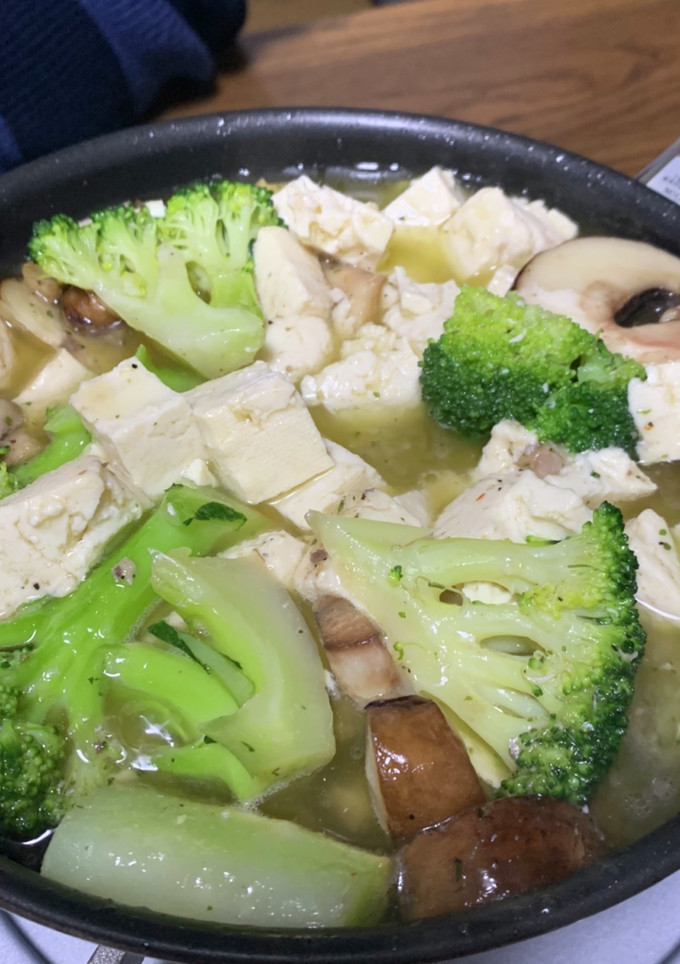 サバの水煮缶と豆腐のアヒージョ-レシピのメイン写真