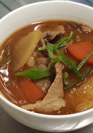 かんたん豚汁　～茶色いおかず-レシピのメイン写真